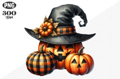 Halloween Pumpkins Sublimation - Clipart PNG Design Product Image 1