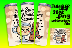 SLEEK 20oz Tumbler Design , Kawaii Food Product Image 1