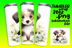Artistic Dog and Blossoms Sublimation Beauty Product Image 1