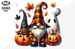 Halloween Gnomes Sublimation - Clipart PNG Design Product Image 1
