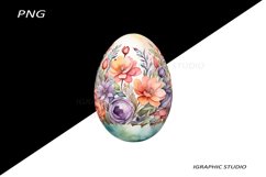 Easter Clipart, Easter Egg Clipart, Easter Bunny Png Product Image 1