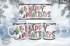 Christmas Mug Wrap Design - Christmas Dog Sublimation Product Image 2