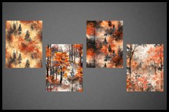 4 Warm Autumn Digital Papers I Junk Journal 8.5x11 Product Image 2