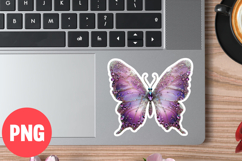 Butterfly sticker Flowers Clipart Sublimation Png Butterfly Product Image 1