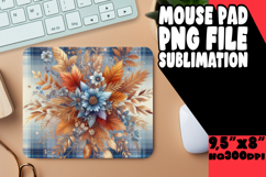 Vibrant mouse pad SUBLIMATION PNG, Autumn Flower Product Image 1