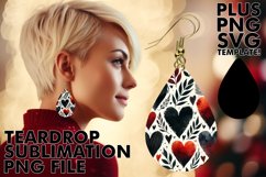 Sweet Teardrop Earrings Gift Ideas, Heart Product Image 1
