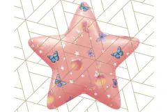 Cute Puffy Star Clipart PNG, 3D Glossy Pastel Stars Clip Art Product Image 5