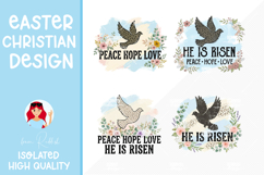 4 Christian Easter Clipart, Easter Sublimation Product Image 1
