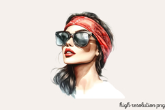 Vintage Retro Girls Clipart PNG Product Image 1