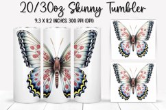Bejeweled Butterfly Tumbler Design - Sublimation PNG Design Product Image 1