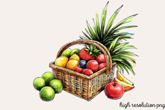 Watercolor Coastal Clipart PNG Product Image 1
