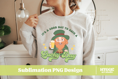 Happy St Patrick&#039;s Day PNG DTF Irish Lucky Leprechaun Beer Product Image 2