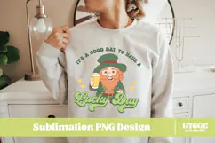 Happy St Patrick's Day PNG DTF Irish Lucky Leprechaun Beer Product Image 2