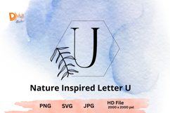 Nature Inspired Letter - Monogram Botanical Alphabet Product Image 1
