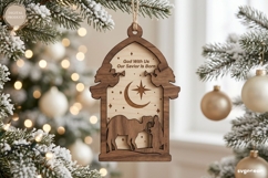 Nativity Silhouette Ornament SVG Laser Cut | Christmas | SVG Product Image 1
