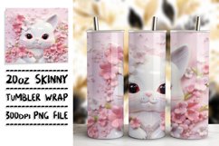 Whisker Wonderland in 3D: Vibrant Sublimation Art Product Image 1