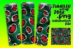 Vibrant Leopard Pattern Tumbler Wraps - 20oz Product Image 1