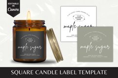 Custom Square Candle Label Canva Template - 8 Product Image 1