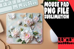 Bold 3D Flower Pattern Mouse Pad Product Image 1