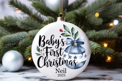 Baby&#039;s First Christmas Ornament, PNG Product Image 4