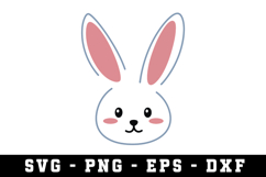 Bunny Ear &amp; Face SVG | SVG Cut files | Cricut Product Image 1