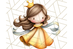 Princess Clipart PNG, Cute Royal Girl Clip Art Product Image 5
