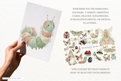 Spring Insects Garden Clipart Product Image 4