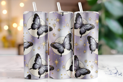 Halloween Butterfly Tumbler Wrap | Sublimation | Tumblers Product Image 1
