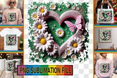 Sweet TSHIRT PNG Art Ideas, 3D Heart Product Image 1