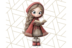 Christmas Whimsy Clipart, Holiday Kids PNG Graphics Product Image 5