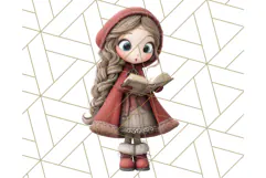 Christmas Whimsy Clipart, Holiday Kids PNG Graphics Product Image 5