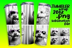 Witty Dog Art Tumbler Wrap Design Product Image 1