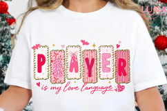 Prayer Is My Love Language PNG, Christian Valentines Png Product Image 2