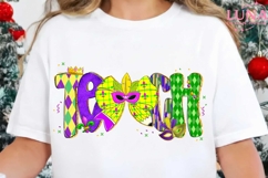 Preppy Teacher Marid Gras Coquette Bow Png, Mardi Gras Teach Product Image 1