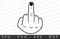 Middle Finger| SVG Cut files | Cricut Product Image 1