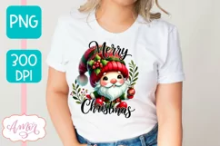 Merry Christmas PNG sublimation | Christmas gnome shirt PNG Product Image 2