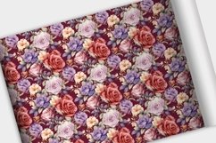 12 Elegant Flower seamless Pattern, vintage flower JPG Product Image 7