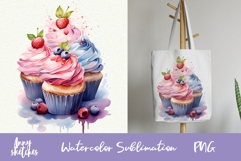 Cute Cupcake Clipart Birthday PNG Birthday clipart Dessert Product Image 2