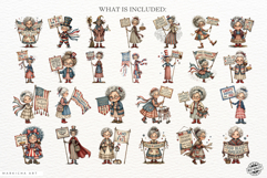 Whimsical Patriotic Grandma Clipart Product Image 4