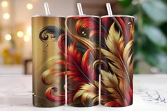 Feathers Tumbler Wrap | Sublimation | Tumblers Product Image 1
