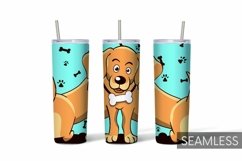 Dogs Tumbler Sublimation | 20 oz | Taper | Straight Product Image 9
