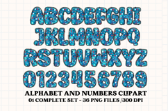 4th July Alphabet png clipart, independence letters doodle Product Image 2