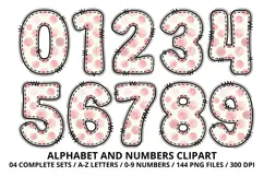 Teddy Bear Girl Alphabet PNG - Letters & Number 300 DPI Product Image 5