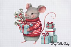 Woodland Christmas Animals Cliparts PNG Product Image 1