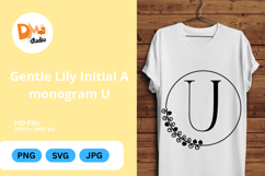 Gentle Lily Initial Monogram Product Image 1