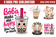 Boba Sublimation Bundle PNG Product Image 2