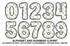Safari Alphabet PNG - Letters & Numbers Clipart 300 DPI Product Image 5