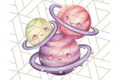 Zodiac Buddies Clipart PNG, Cute Astrology Clip Art Product Image 5