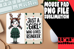 ENCHANTED MOUSE PAD FUN SUBLIMATION, Just A Girl Product Image 1