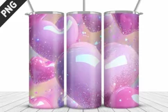 Valentines Love Skinny Tumbler PNG Wrap| Valentines Tumbler Product Image 2